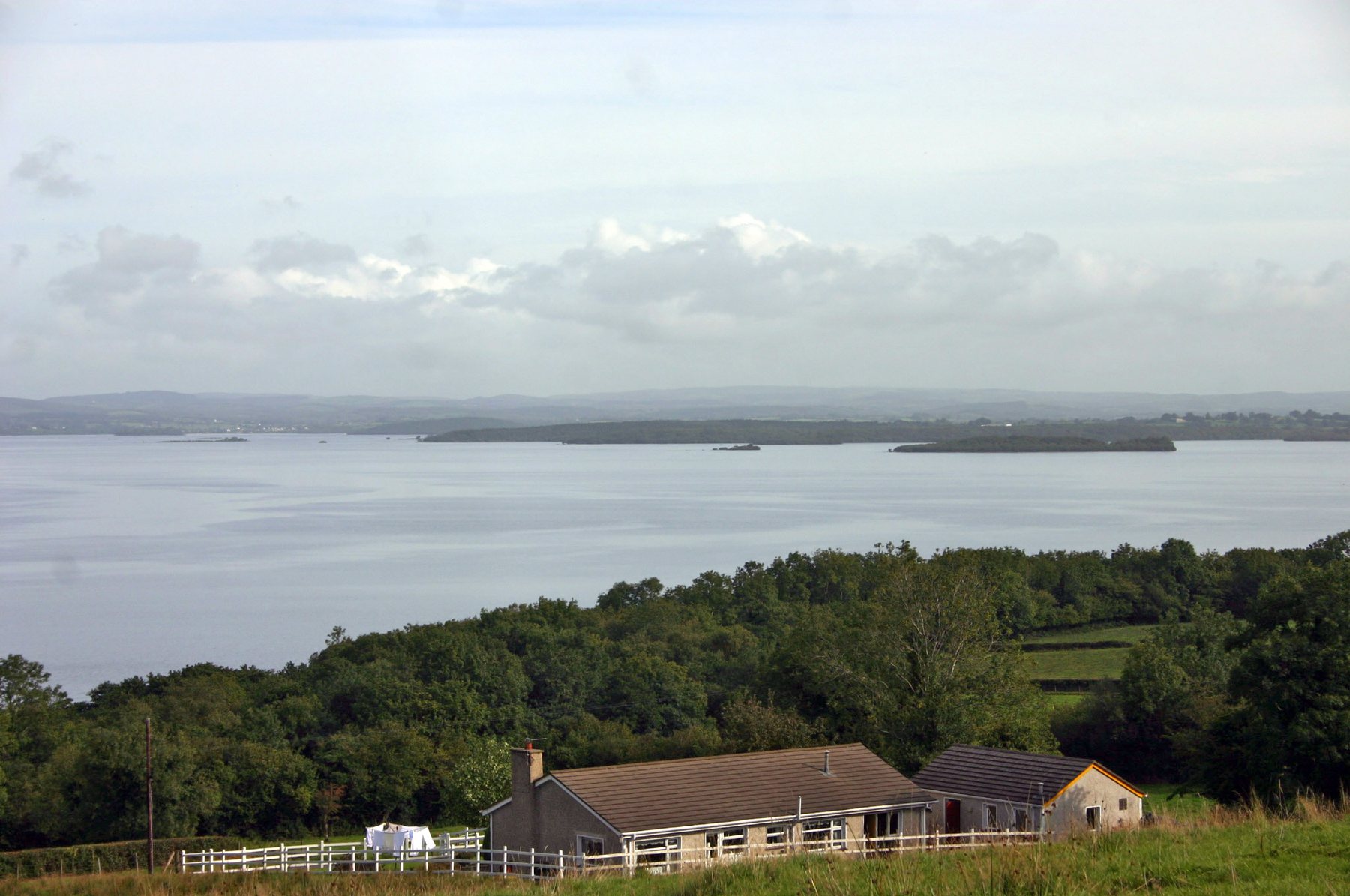 Wooded islands across Lough Erne