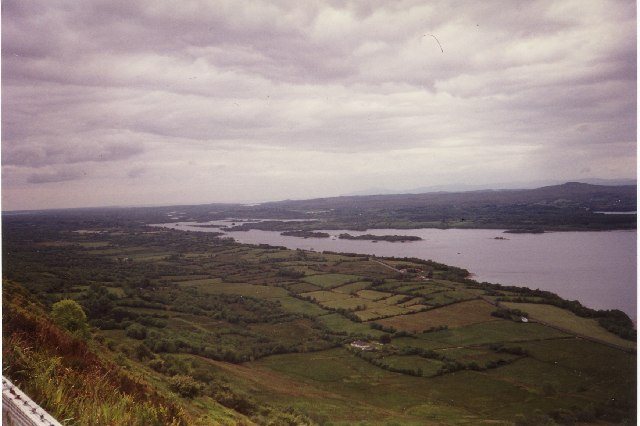 View across Lower Lough Erne from Lough Navar Forest